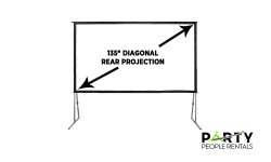 135” Rear Projector Indoor/Outdoor Screen