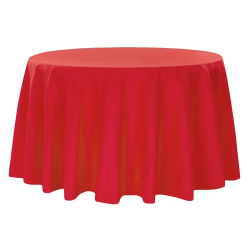 Tablecloth – 108 Inch Round Red Rental