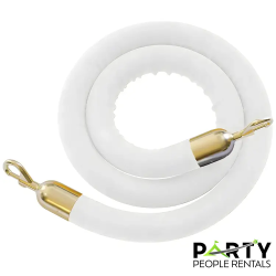 Stanchion Rope- White & Gold