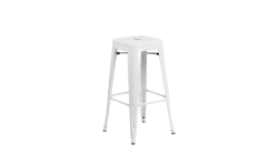 Barstool – White Metal Rental