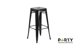 Black Metal Barstool