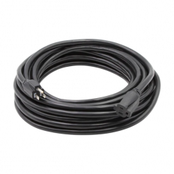 25ft Audio Video Black Extension Cord