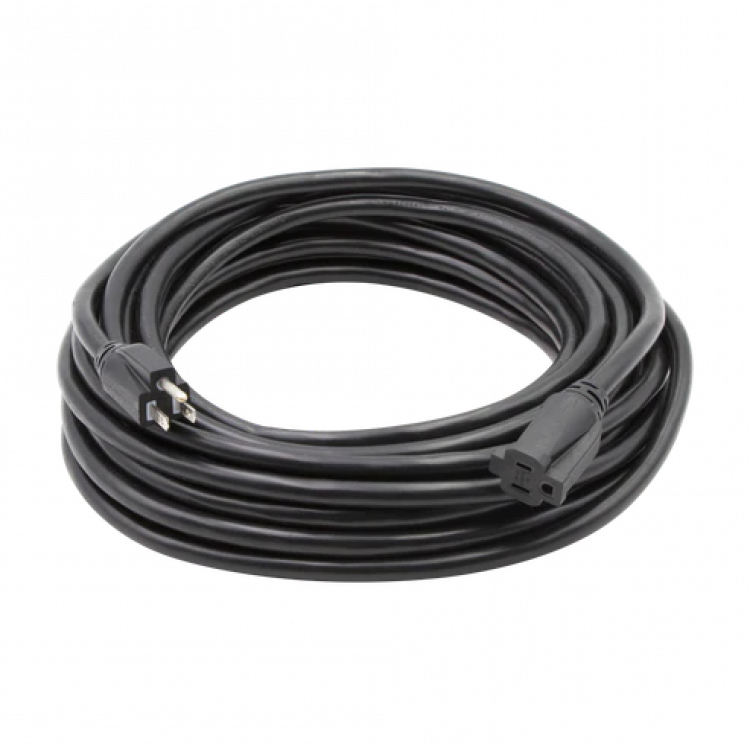 25ft Audio Video Black Extension Cord