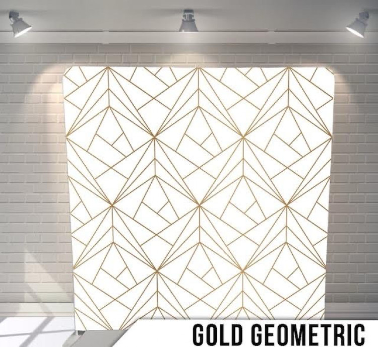 Gold Geometric Backdrop