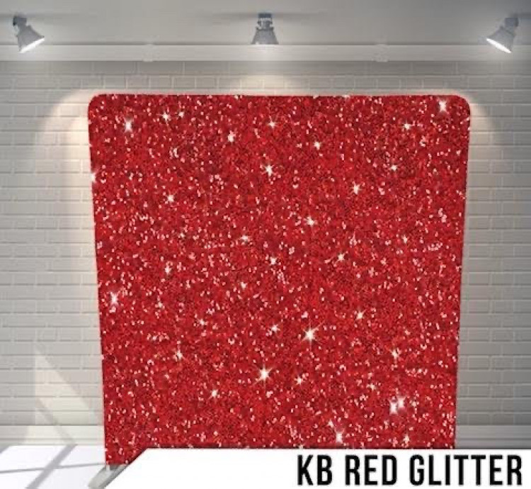 Red Glitter Backdrop