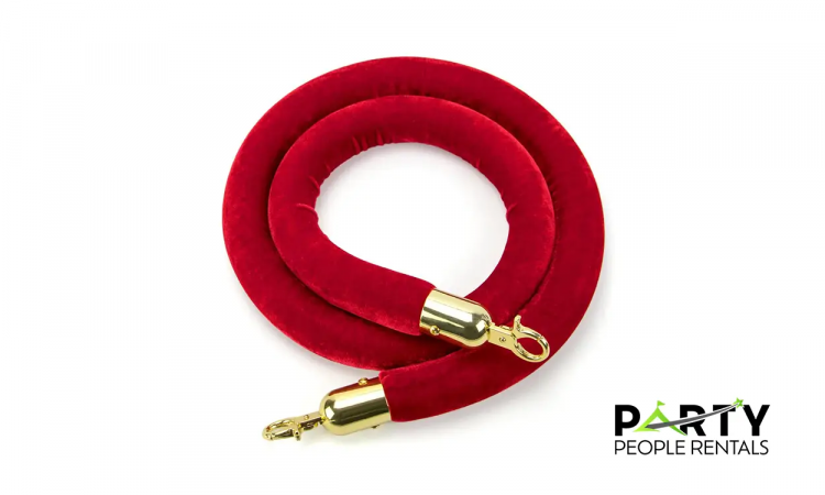 Red and Gold Stanchion Rope