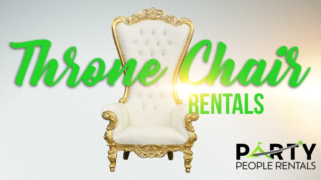 Throne chair rentals for weddings and events in Virginia Beach