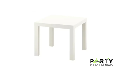 Side Table Rental White