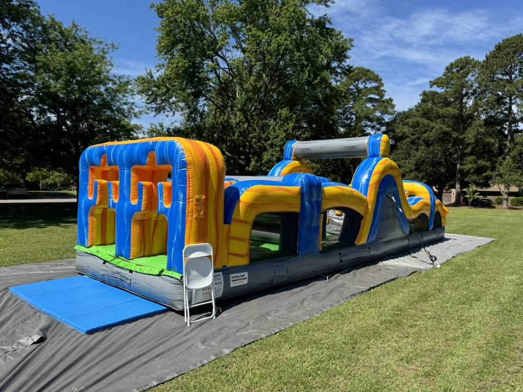 Obstacle course rental for a Hampton Roads community festival